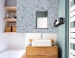 ISO CE 48x6mm Decorative Mosaic Tiles Hexagon Glass Matt Finish Glazed
