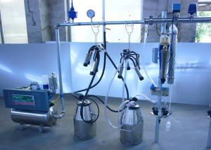 Wholesale 220V Double Bucket Milking Machine For Goats / Buffaloes , 40-60HZ Motor Equipped from china suppliers