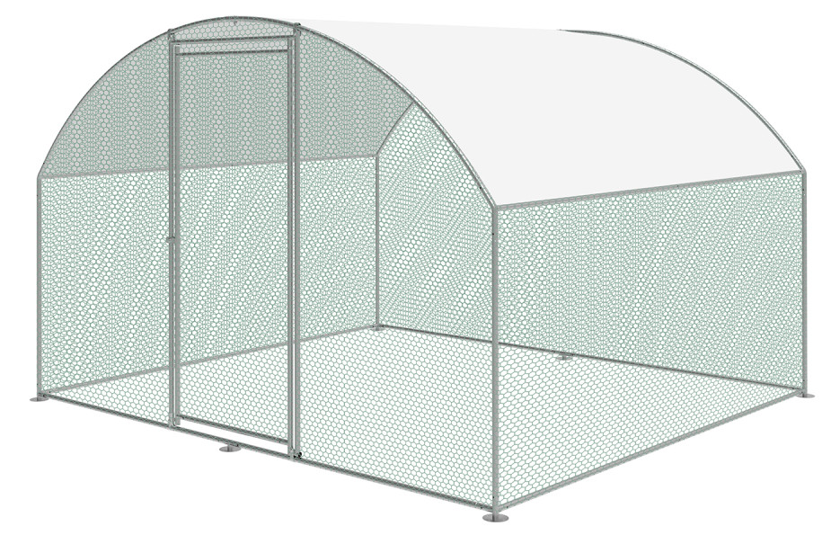 2.8Mx3M Small Size Metal Chicken Coop Run Walk In Chicken Cage For Poultry Rabbit Duck Goose Hen Chicken Cage