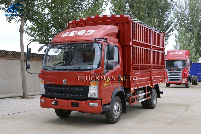 Long Cabin 5 Ton HOWO Mini Lorry Truck With 116HP Engine