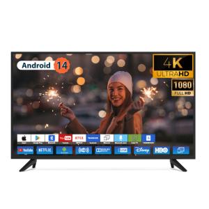 Wholesale TV 32 43 50 55 65 Inch UHD Android TV Smart 4K Televisions OEM Factory from china suppliers