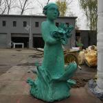 Life Size Customized Casted Bronze Figure Statue For Outdoor Decoration