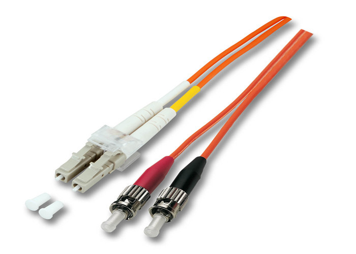 Low Insert Loss Duplex Fiber Patch Cord 2.0mm OFNR Multimode Fiber Optic Cables