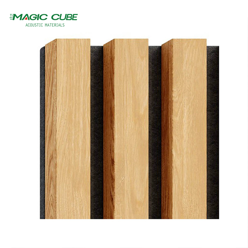 2400*600*21 mm White Slat Wooden Acoustic Panel for Interior Wall Veneer Soundproofing