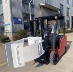 1.5ton 2ton 3000mm 4 Wheel Electric Forklift Truck With Paper Roll Clamp
