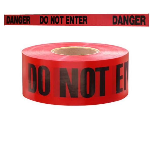 Red Danger Do Not Enter Tape,Quarantine Tape 3” x 1000’Safety Barrier Hazard