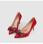 ZM023 96289-33 Korean Style Single Shoes Women New Women'S Shoes Bowknot Pointed