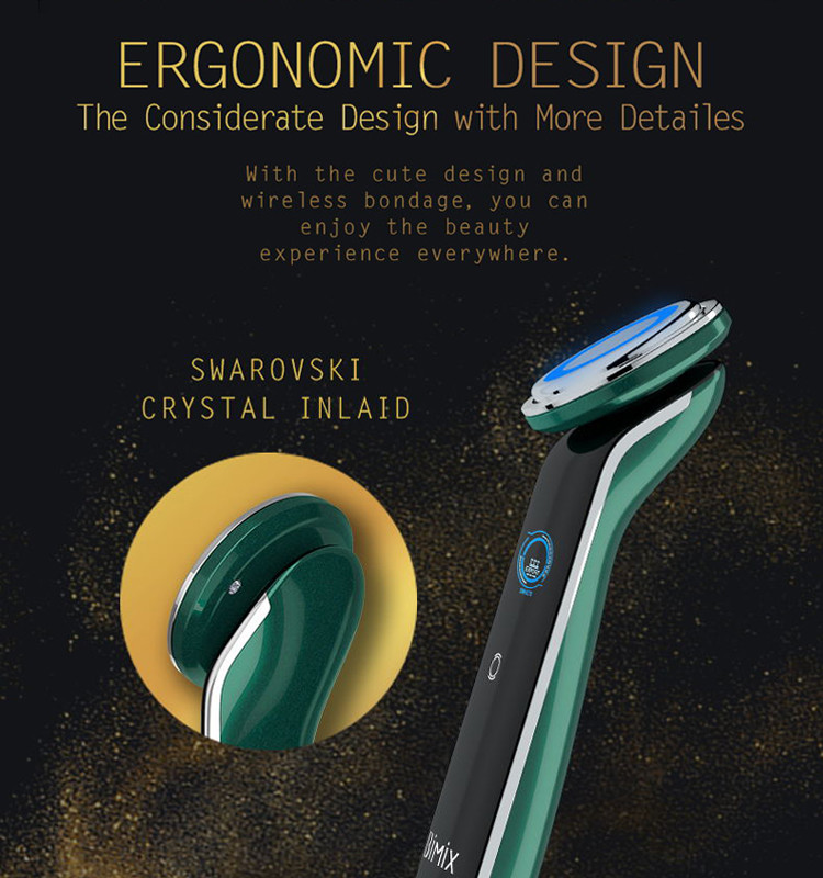 IPX5 Waterproof 3W Beauty Instruments Ultrasonic Skin Cleaner
