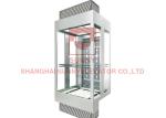 Sightseeing VVVF 2 Person Stainless Steel Elements Lift Elevator For Home Use