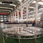Anti Slip Catwalk Tempered Glass Stage Show Aluminum Frame Loading
