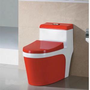 Wholesale Sanitary Modern 3L 6L Siphonic One Piece Toilet Red Green Blue Colore from china suppliers