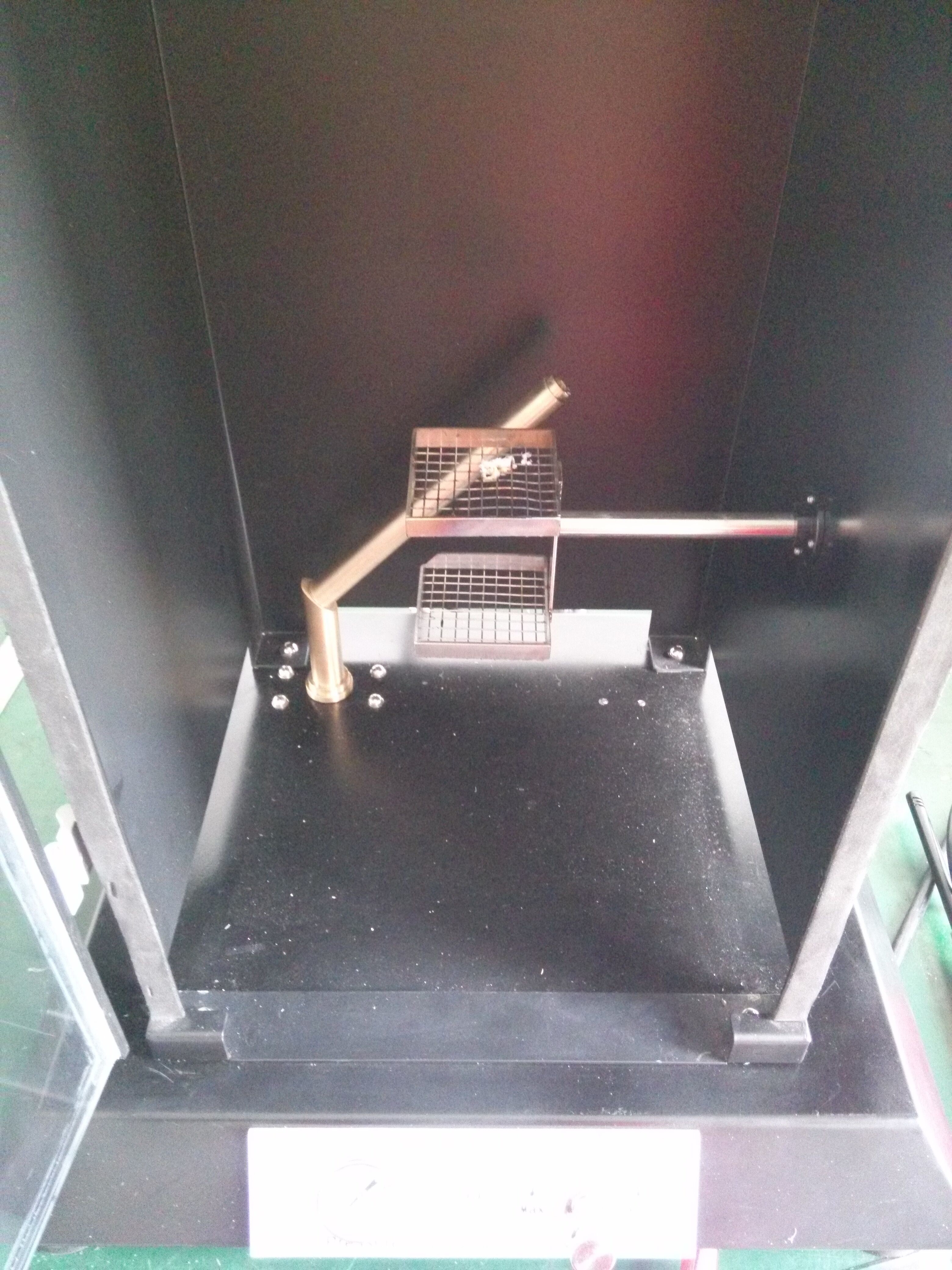 Black Vertical Flammability Test Standard Astm D 2843 Smoke Density Detecting