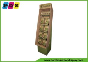Wholesale Retail Corrugated Cardboard Peg Display Stand With Printing On Kraft Paperboard from china suppliers