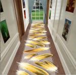 3D Printed Feather Entrance Large Commercial Floor Mat Corridor Stairway Hotel