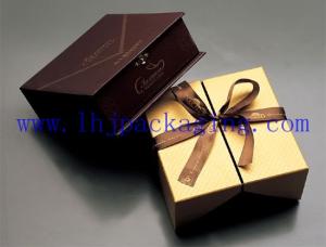 Wholesale paper box with magnet and ribbon from china suppliers
