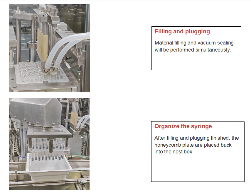Automatic Prefilled Syringe Pfs Vacuum Filling Stoppering Machine
