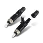 SC Field Assembly Optical Fiber Connectors , Green SC/APC Fast Connector