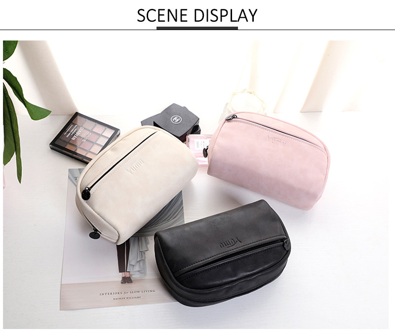 Break Resistant 20CM Length PU Cosmetic Bag For Women