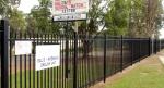 Powder Coated Pressed Spear Steel Security Designs Tubular Steel Fence