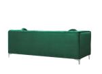 Modern green good quality home sofa upholstered velvet living room long back