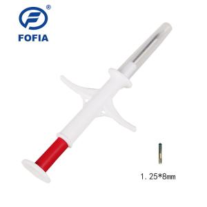 Wholesale Bio Glass 1.25 * 8mm Pet ID Microchip , Animal Chip Syringe Veterinary Equipment from china suppliers