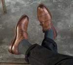 Lace Up Designer OEM Mens Casual Flat Shoes for Walking , Twill Linling
