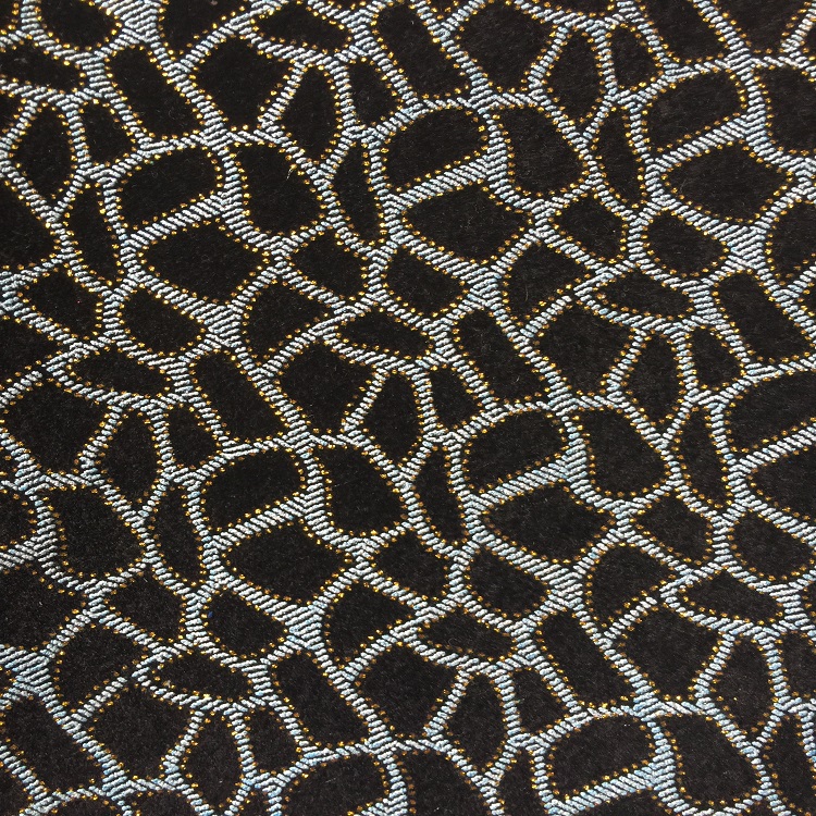 Flocked Glitter Leather Fabric 1.0mm Thickness 54/55" Width Abrasion Resistant
