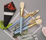 Skin Like Face 6pcs Light Blue Beauty Brushes Set For Makeup