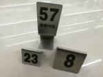 Stainless Steel Reserved Table Number Stands in English or Chinese Restanurant