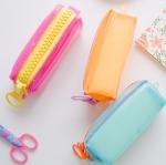 Fashionable Cute Candy PVC Pencil Bag , Colorful PVC Stationery Bag