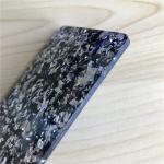 Chunky Acrylic Glitter Plastic Sheets PMMA 2.5mm Black Silver For Crafts