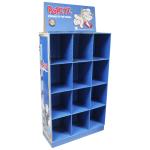 High Durability Cardboard Racks Display CMYK 4C Printing Floor Standing