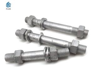 Wholesale Hot-Dipped Galvanizing Double-ended Stud Bolts with Nuts and Washers for Photovoltaics and Electricity from china suppliers