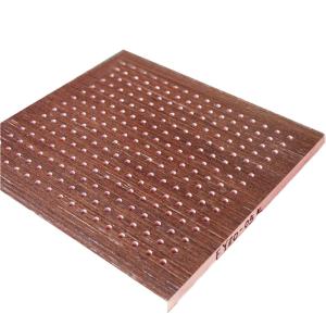 Wholesale MDF Material Polyester Fiber Board Hotel Wooden Perforated Acoustic Ceiling Panel from china suppliers