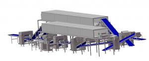 Wholesale Automatic Dough Laminator line with 2 Freezing Tunnels for Puff Pastry and Croissant from china suppliers