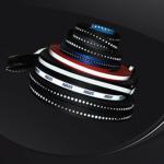 White Red Reflective Webbing Nylon Waterproof Fluorescent Tape For Clothing Self