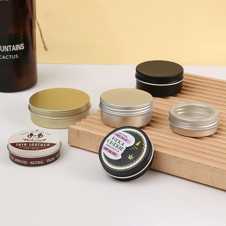 Makeup Tools Empty Storage Container 5 10 15 20 100 150 g Matte Silver Metal Aluminum Jar for Candle Shoe Polish Saffron