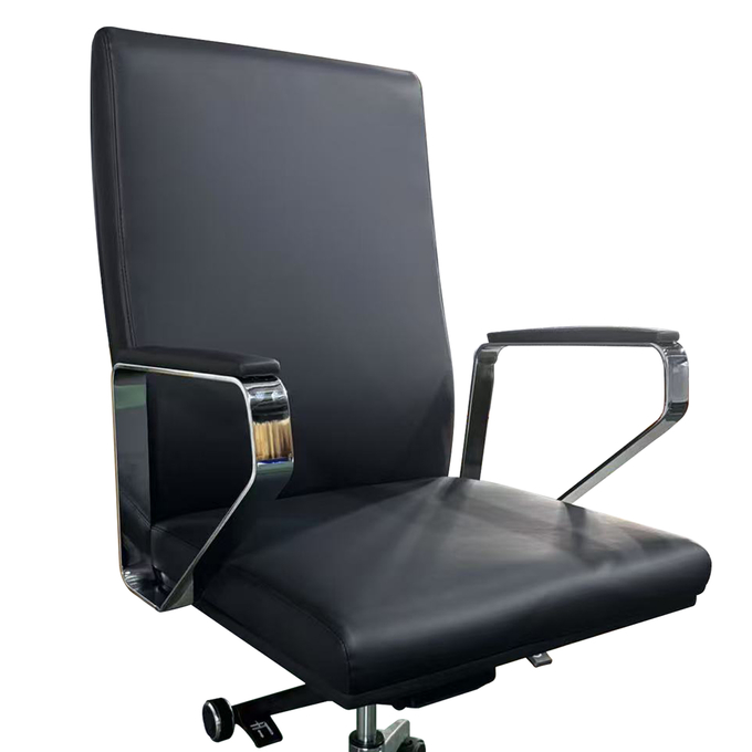Mid back leather boss office swivel desk chair reclining massage ergonomic office chair with caster wheel