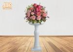 Wedding Glossy White Fiberglass Flower Pots Lightweight Planters And Pots