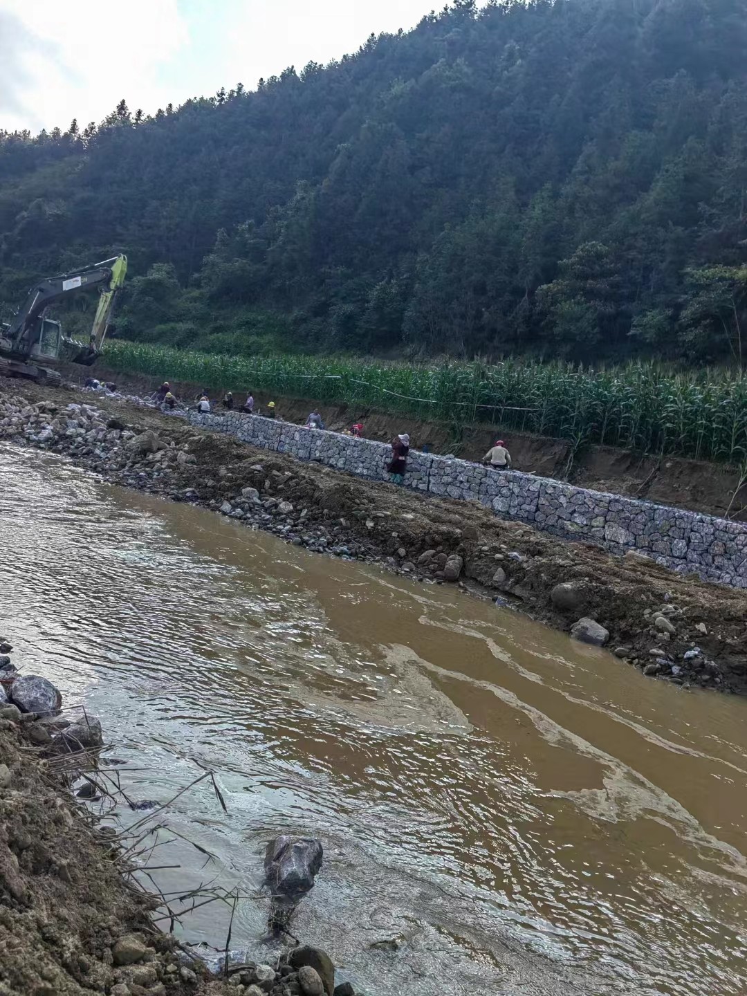 4*1*1m Galvanized Gabion Box Stone Basket Flood Control