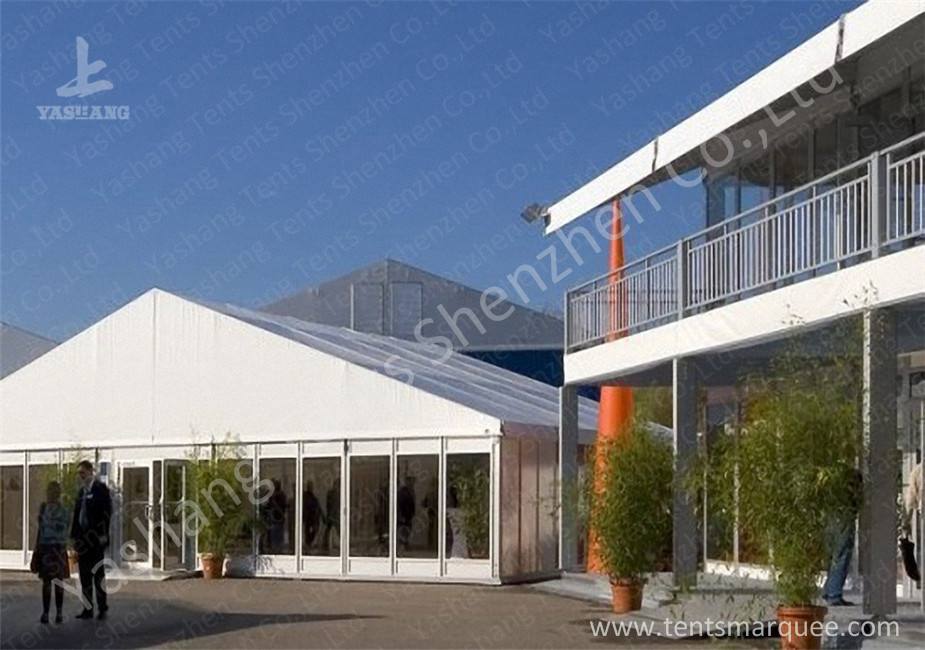 UV Resistant custom Outdoor Event Tent Building Solid Glass and EPS Wall Designed