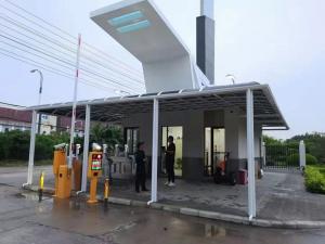 China Cantilevered Rain Shed Aluminum Canopy Carport Anodized on sale