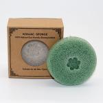 OEM ODM Round Light Yellow Konjac Facial Sponge For Cleansing