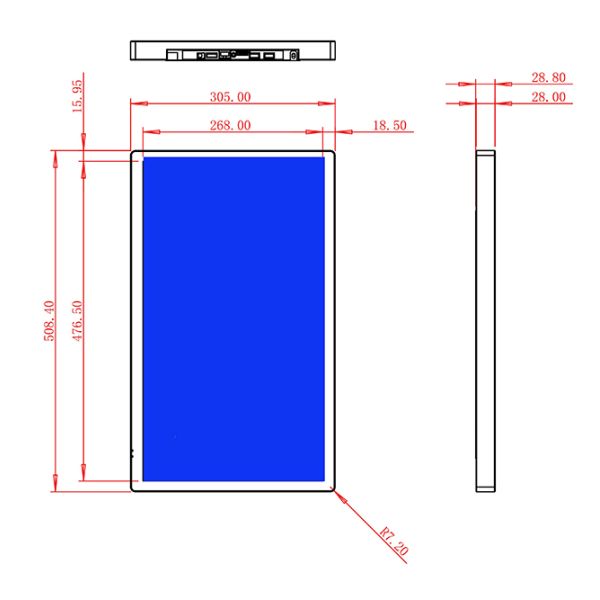 21.5-inch hospital triage display screen integrated machine outpatient screen display high-definition lg digital signage