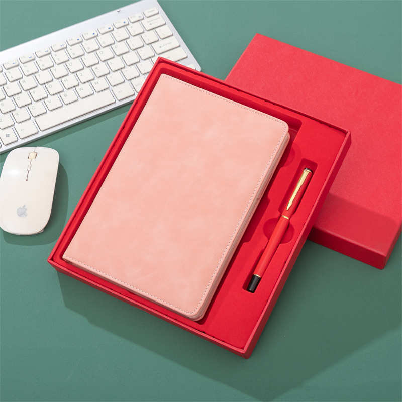 Leather Notebook Set Custom Notebooks and Pen Set for Business Office Gift Promotion