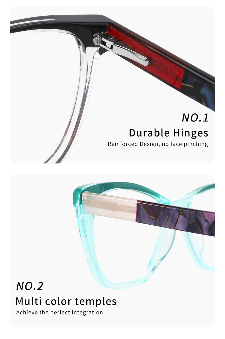 Polarized Acetate Frame Glasses AC TAC Lenses UV400 for Women