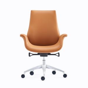Wholesale Customization PU Leather Office Swivel Chair 350 Chrome Base from china suppliers