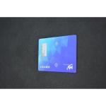 Blue Wizard Layout Fingerprint Smart Cards 0.4mm Digital Keys 2.7 inch