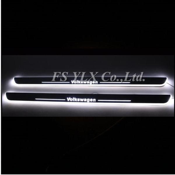 VW LED moving door scuff courtesy light led door sill plate lights for VW CC