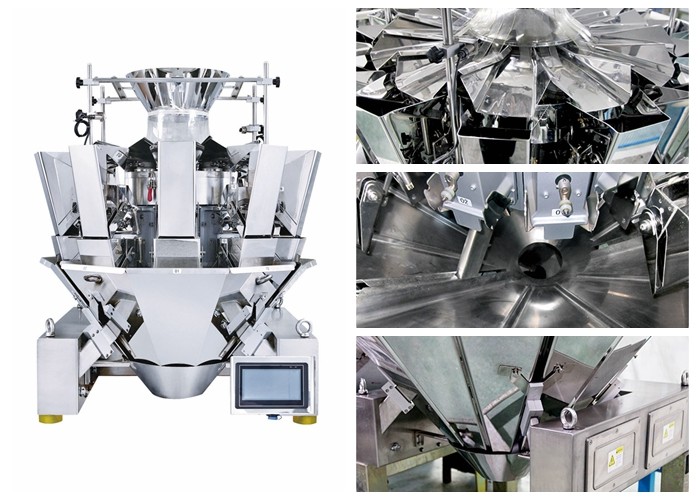 Touch Screen Panel 1500g Leisure Food Multihead Weighing Machine